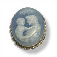 Brosche Mandile 1922 Dame Cammei  in Silber 2MSPCM149